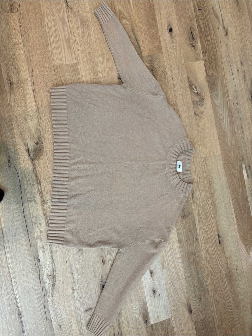 Neutral Beige Crewneck Sweater — Relaxed Everyday Knit